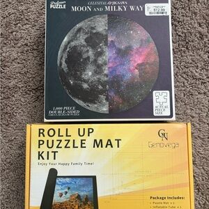 🌸 5 for $20 🌸 Moon and Milky Way Puzzle and Puzzle Mat